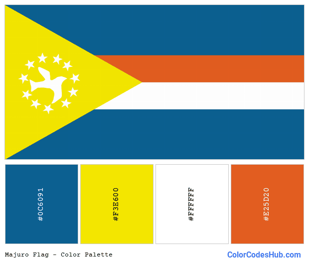 Majuro flag color palette