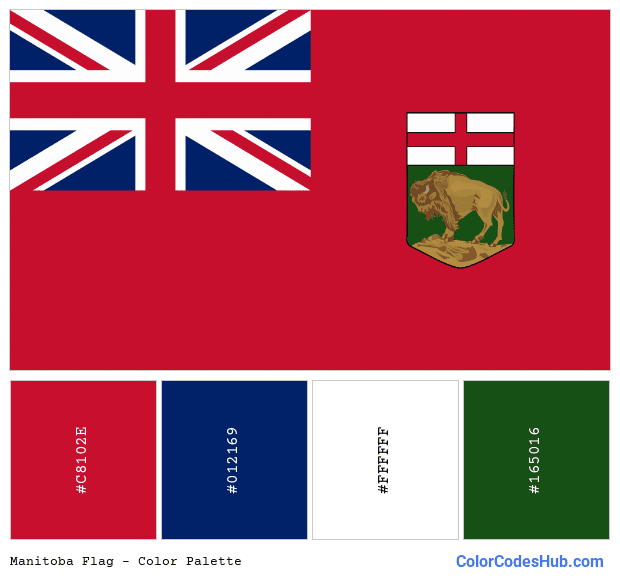 Manitoba flag color palette