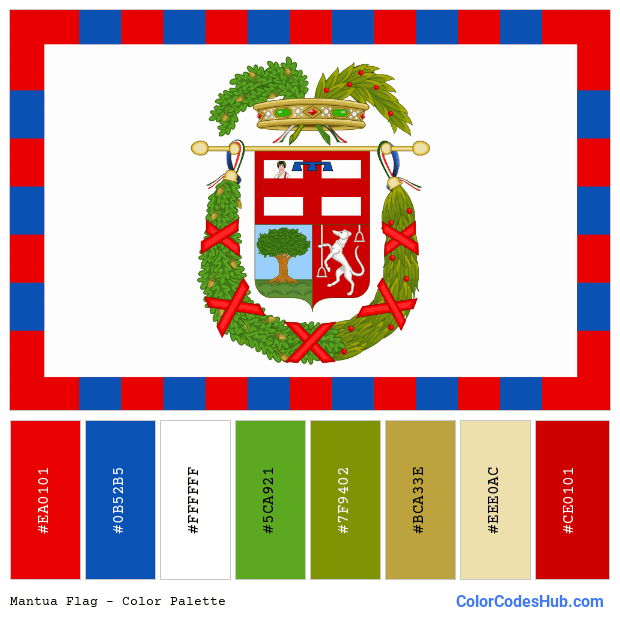 Mantua flag color palette