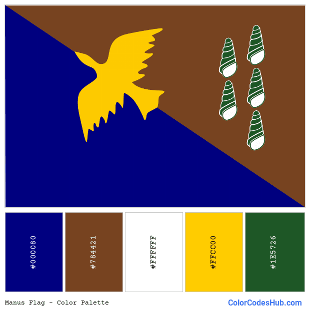 Manus flag color palette