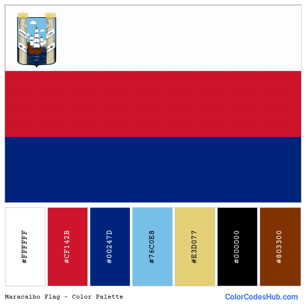 Maracaibo flag color palette