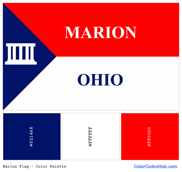 Marion flag color palette