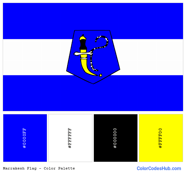 Marrakesh flag color palette