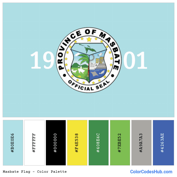 Masbate flag color palette
