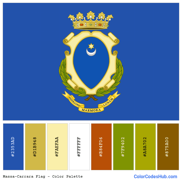 Massa-Carrara flag color palette