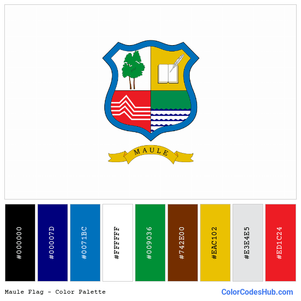 Maule flag color palette