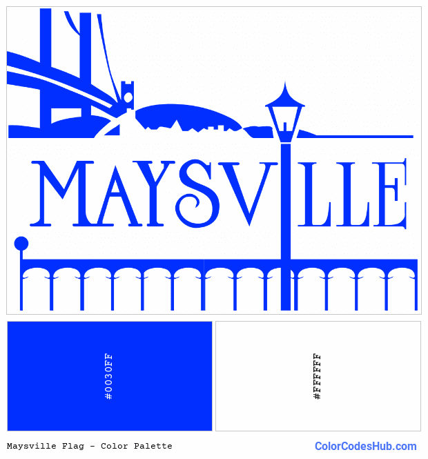 Maysville flag color palette