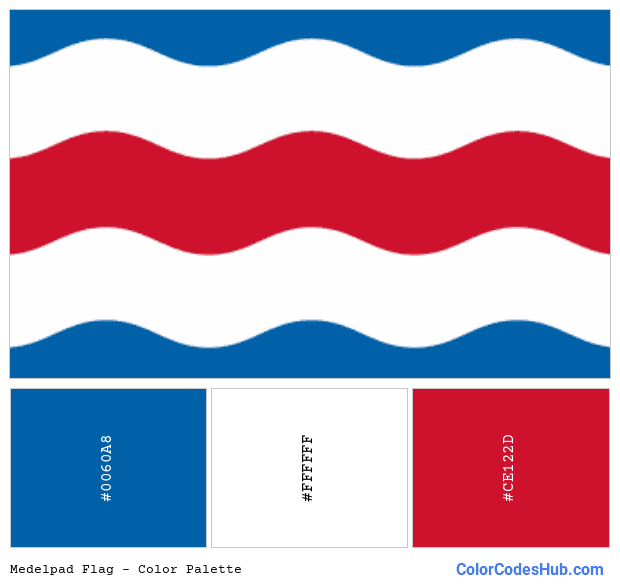 Medelpad flag color palette
