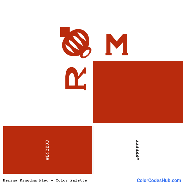 Merina Kingdom flag color palette
