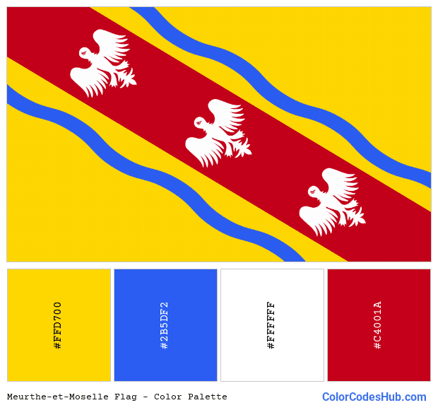 Meurthe-et-Moselle flag color palette