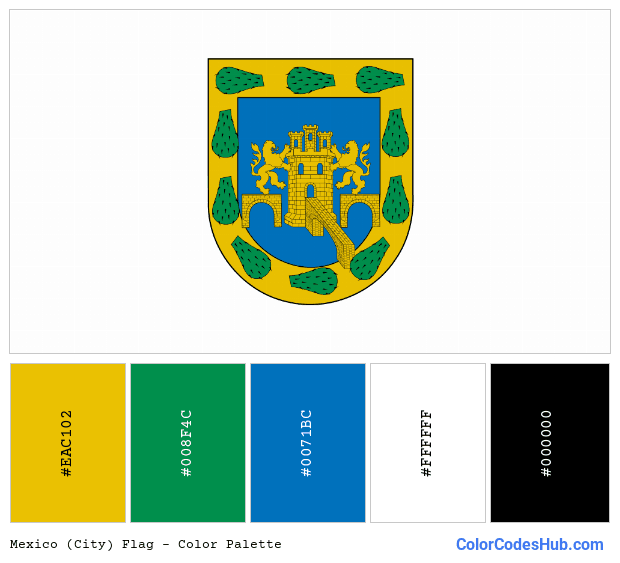 Mexico (City) flag color palette