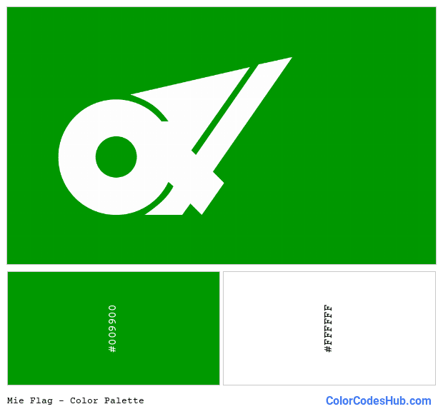 Mie flag color palette