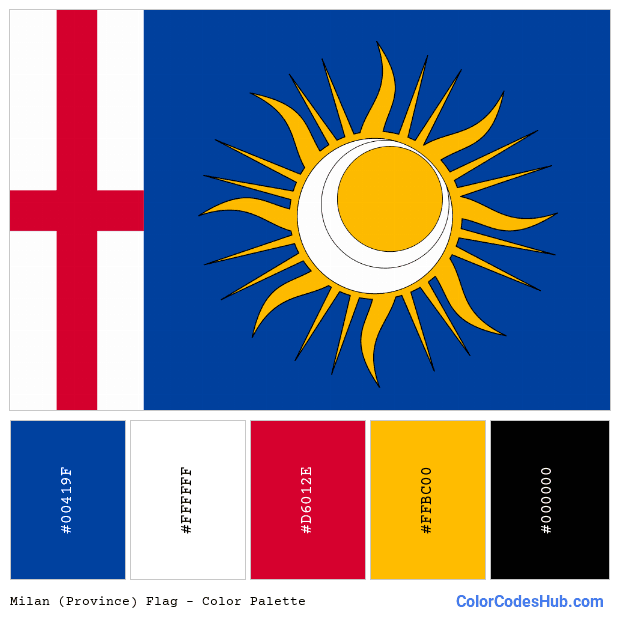 Milan (Province) flag color palette