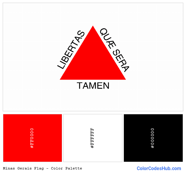 Minas Gerais flag color palette