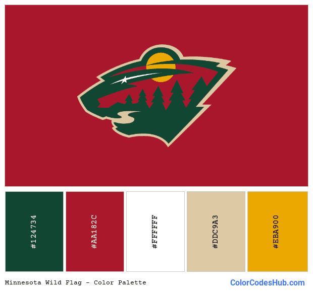 Minnesota Wild flag color palette