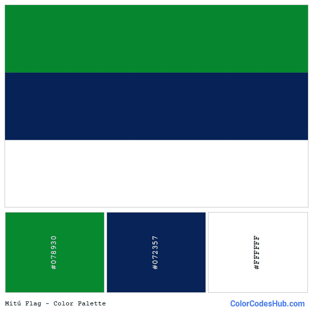 Mitú flag color palette
