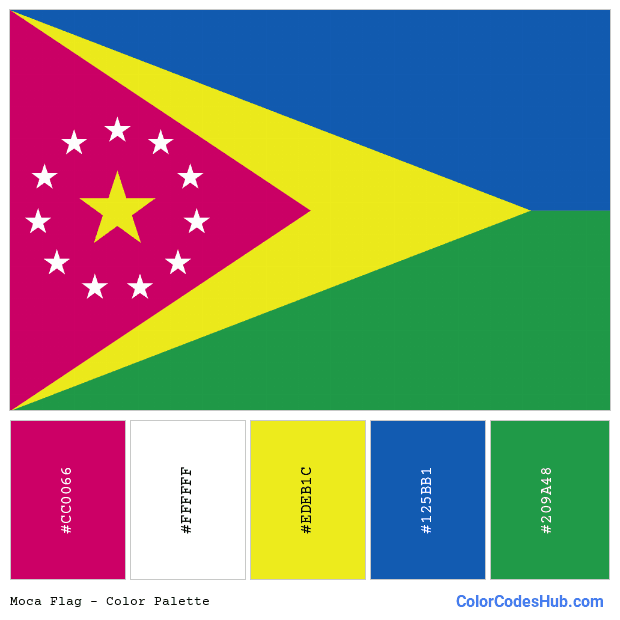 Moca flag color palette