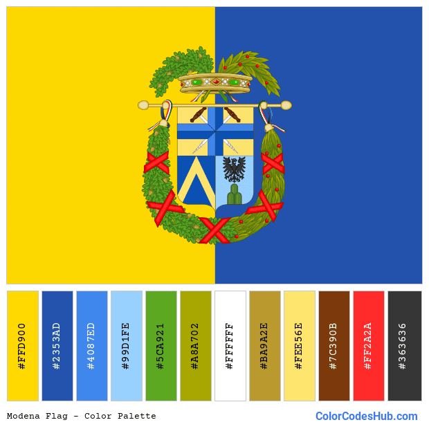Modena flag color palette