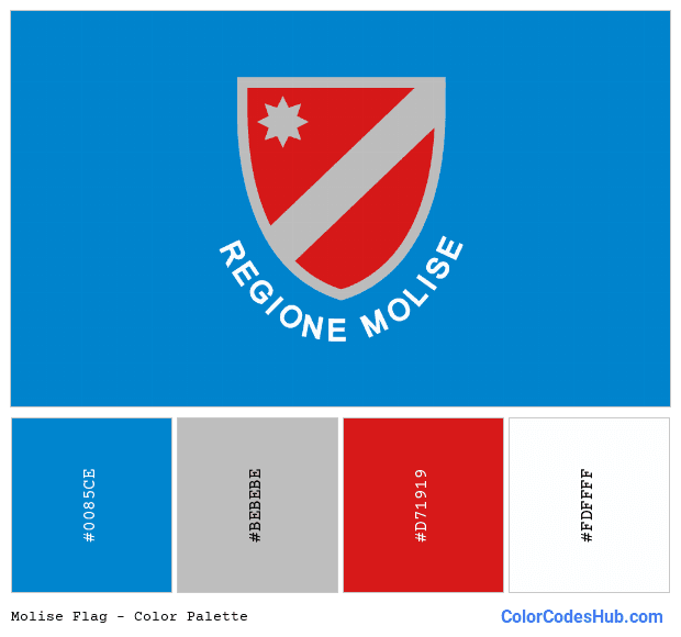 Molise flag color palette