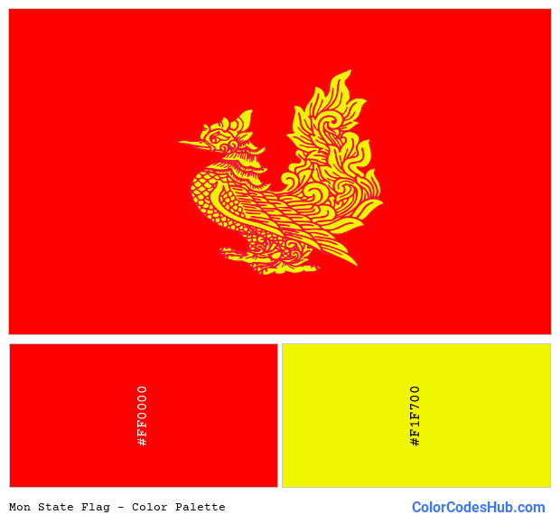 Mon State flag color palette