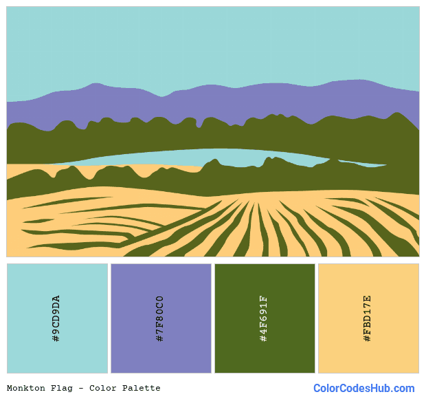 Monkton flag color palette
