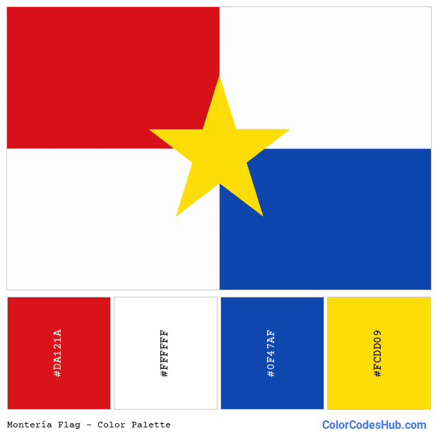 Montería flag color palette