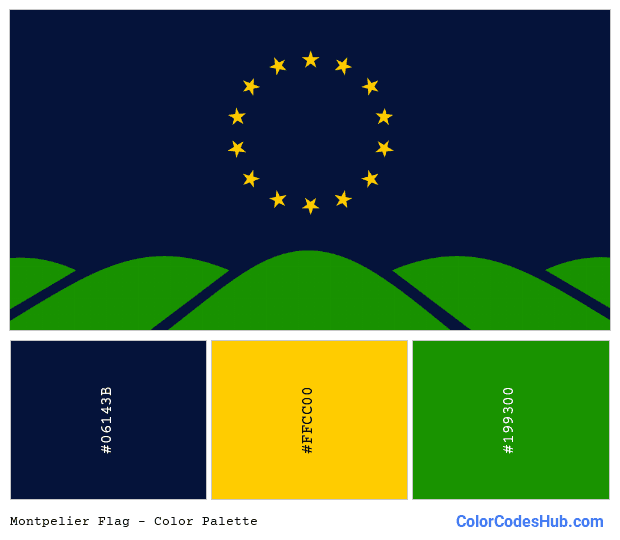 Montpelier flag color palette