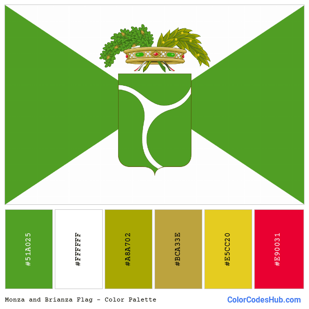 Monza and Brianza flag color palette