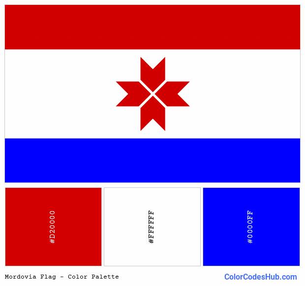 Mordovia flag color palette