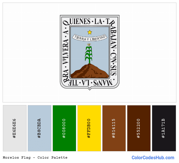 Morelos flag color palette