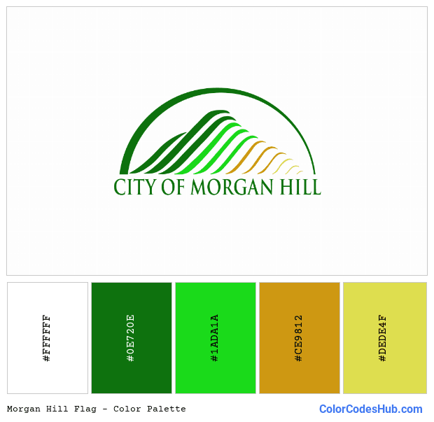 Morgan Hill flag color palette