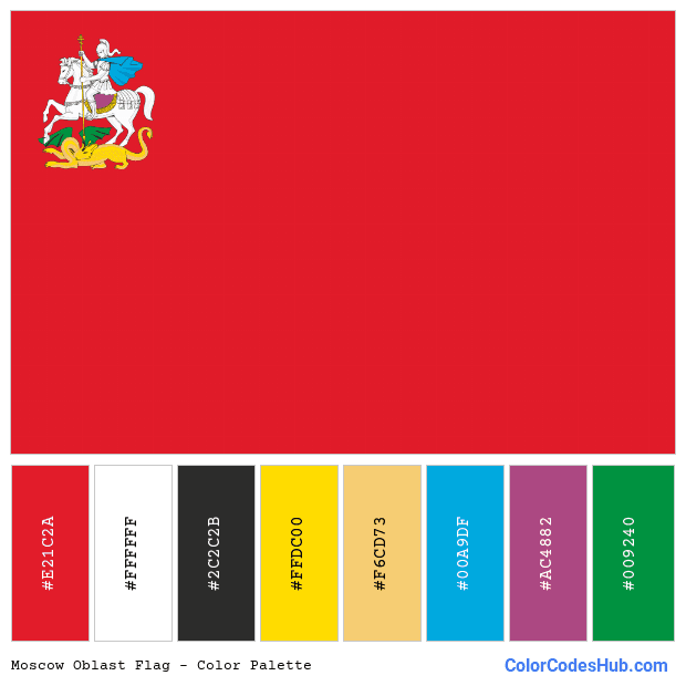 Moscow Oblast flag color palette