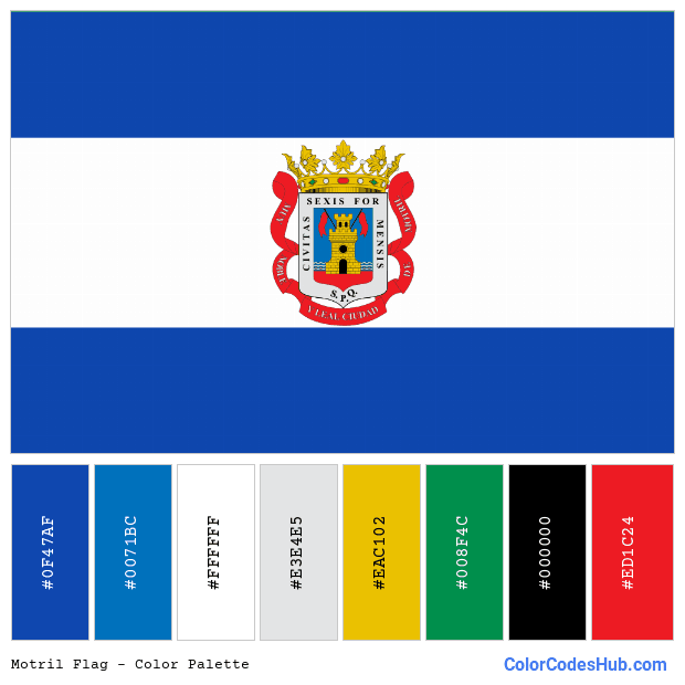Motril flag color palette