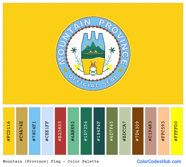 Mountain (Province) flag color palette
