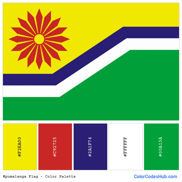 Mpumalanga flag color palette