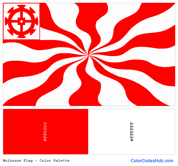 Mulhouse flag color palette