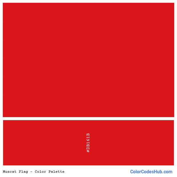 Muscat flag color palette