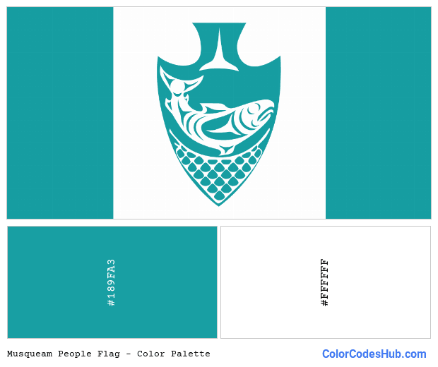 Musqueam People flag color palette
