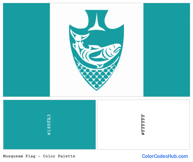 Musqueam flag color palette