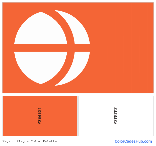 Nagano flag color palette