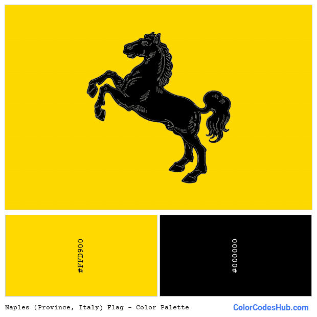 Naples (Province, Italy) flag color palette