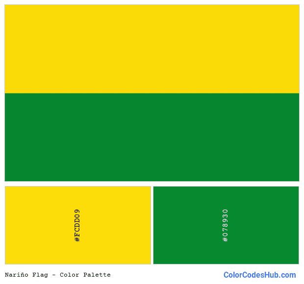 Nariño flag color palette