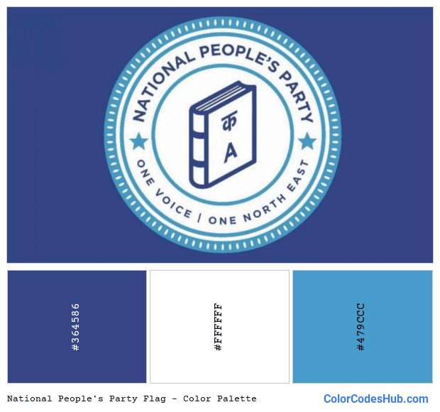 National People’s Party flag color palette