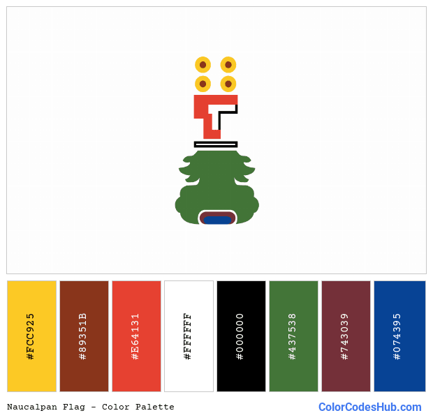 Naucalpan flag color palette