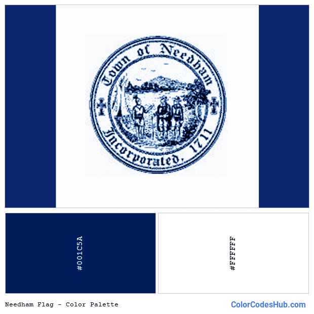 Needham flag color palette