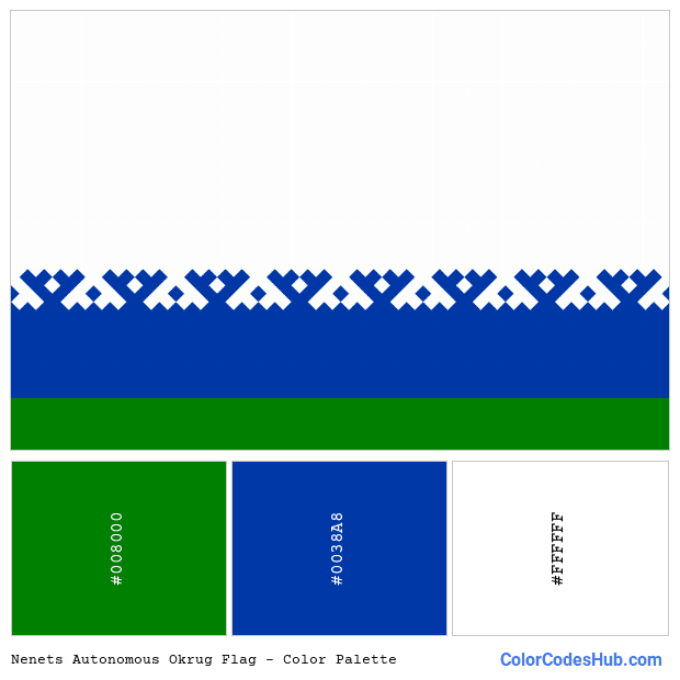 Nenets Autonomous Okrug flag color palette