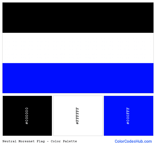 Neutral Moresnet flag color palette