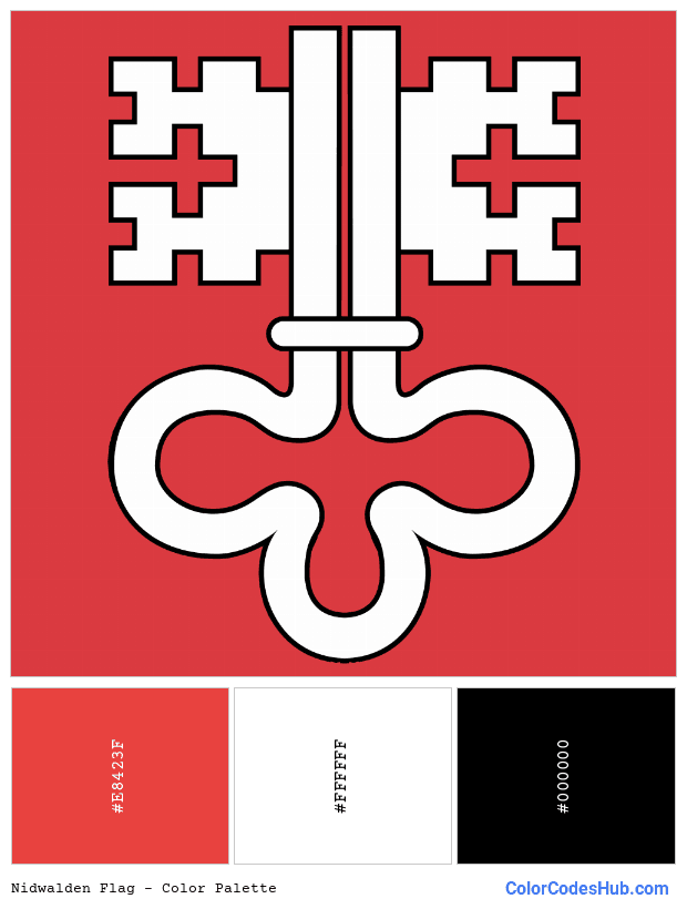 Nidwalden flag color palette