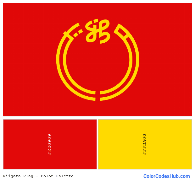 Niigata flag color palette
