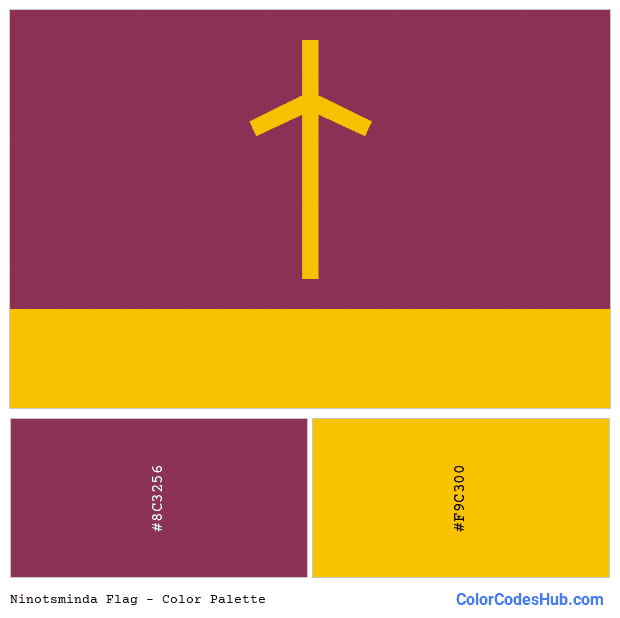 Ninotsminda flag color palette